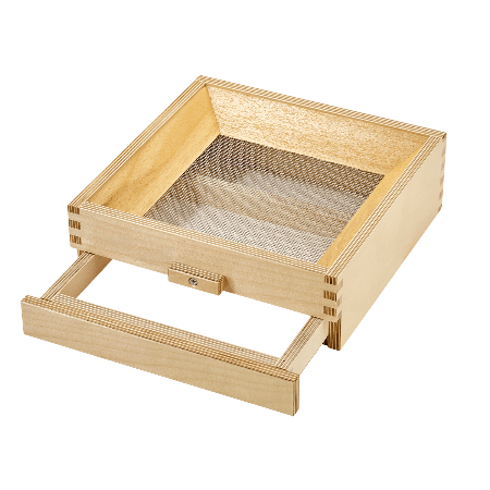 Screen with drawer for insect pests